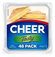 cheer tasty cheese 48 slices 750gm