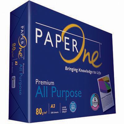 Image for PAPERONE A3 ALL PURPOSE COPY PAPER 80GSM WHITE PACK 500 SHEETS from Copylink Office National