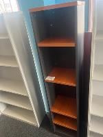bookcase 1800h x 400w x 325d - cherry/ironstone