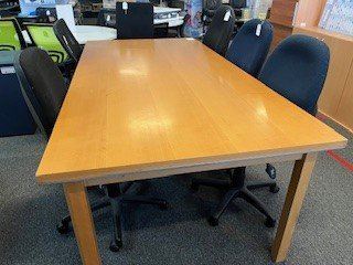 Image for SECOND HAND  BOARDROOM TABLE 2200 X 1100 - BEECH from Selbies Gold Coast Office National