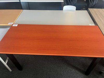 Image for SECOND HAND | DESK 1800 X 750 CHERRY/BLACK METAL LEGS from Selbies Gold Coast Office National