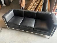 second hand | space lounge 3 seater pu black